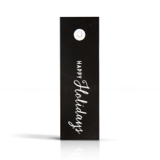 Комплект бірок "Happy Holidays" чорні 11*3,5 см