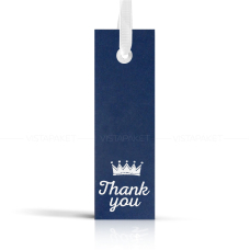 Комплект бірок "Thank you" сині/зелені 11*3,5 см