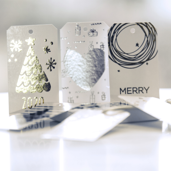 Комплект бірок новорічних 8,5*5 см