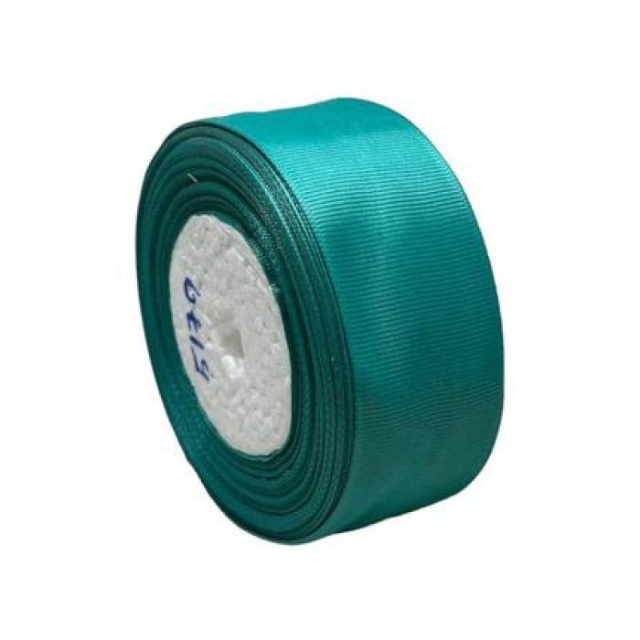 Декоративна репсова стрічка бірюзова