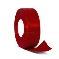 Декоративна атласна стрічка red