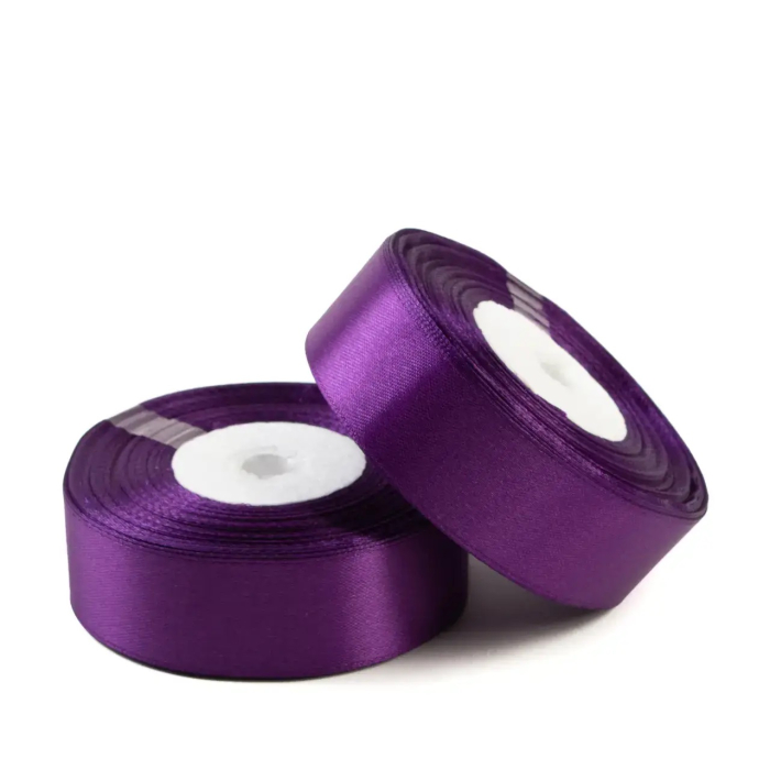 Декоративна атласна стрічка фіолетова