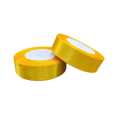 Декоративна атласна стрічка жовта