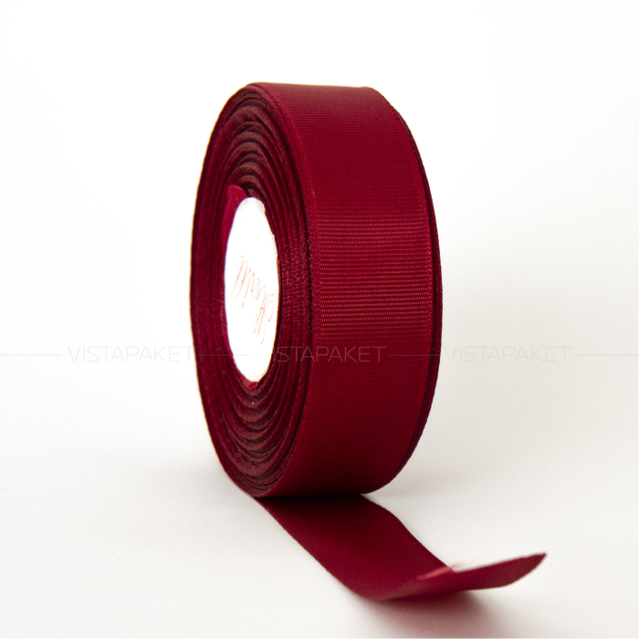 Декоративна репсова стрічка bordo