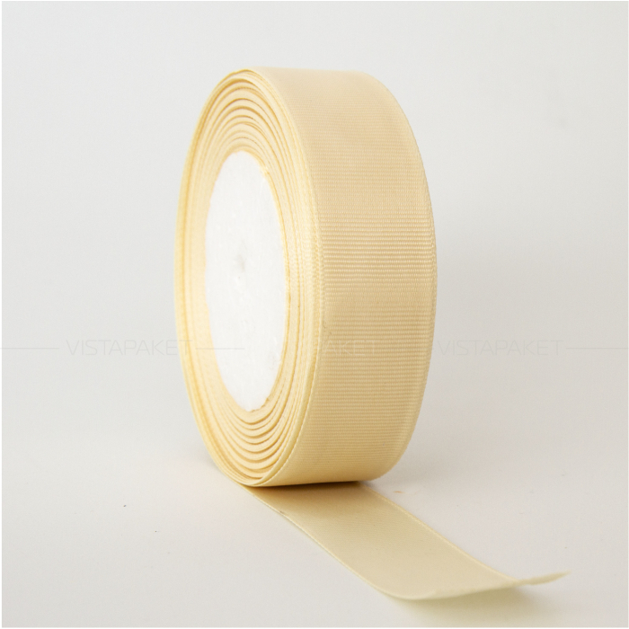 Декоративна репсова стрічка crema