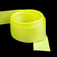 Декоративна репсова стрічка лимонна