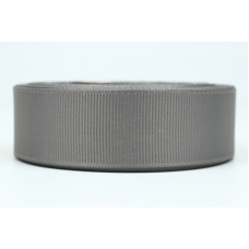 Декоративна репсова стрічка темно-сіра