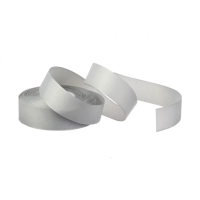 Декоративна репсова стрічка світло-сіра