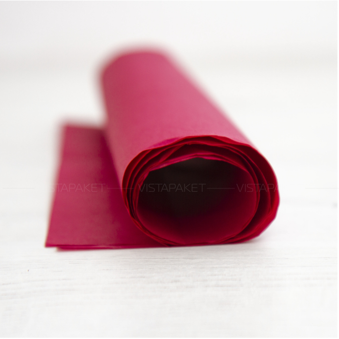 Пакувальний папір тішью бордовий