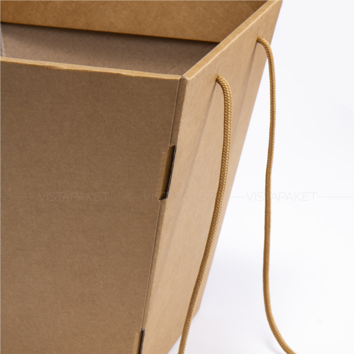 Коробка для квітів крафтова