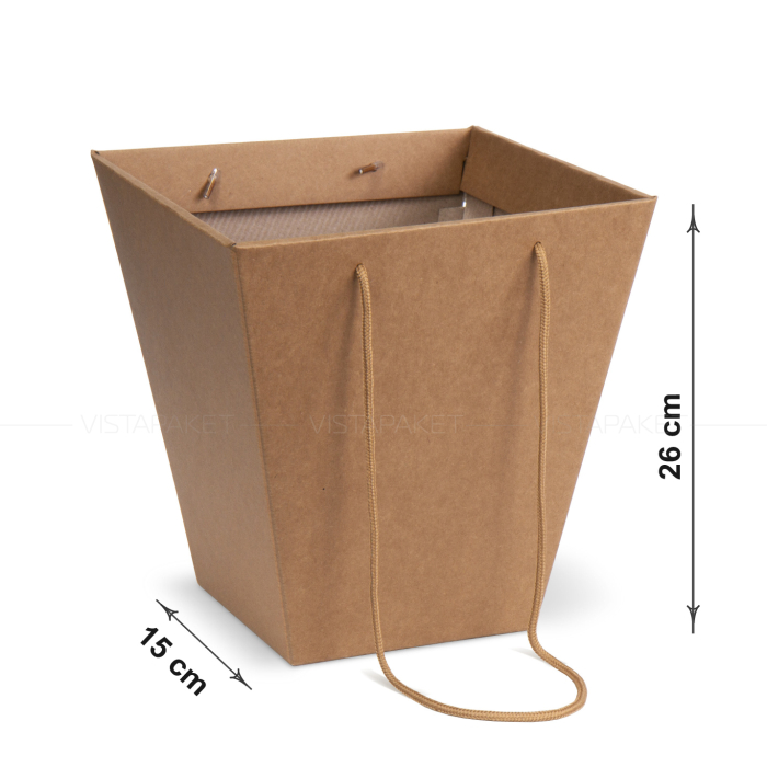 Коробка для квітів крафтова