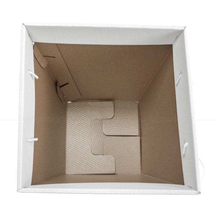 Коробка для квітів біла