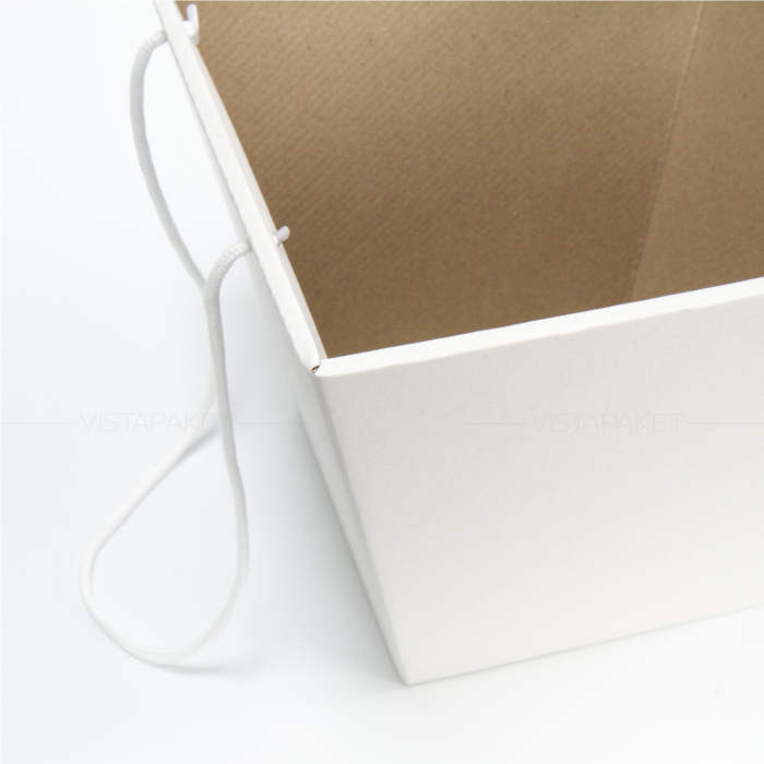 Коробка для квітів біла