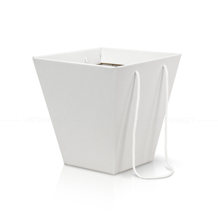 Коробка для квітів біла