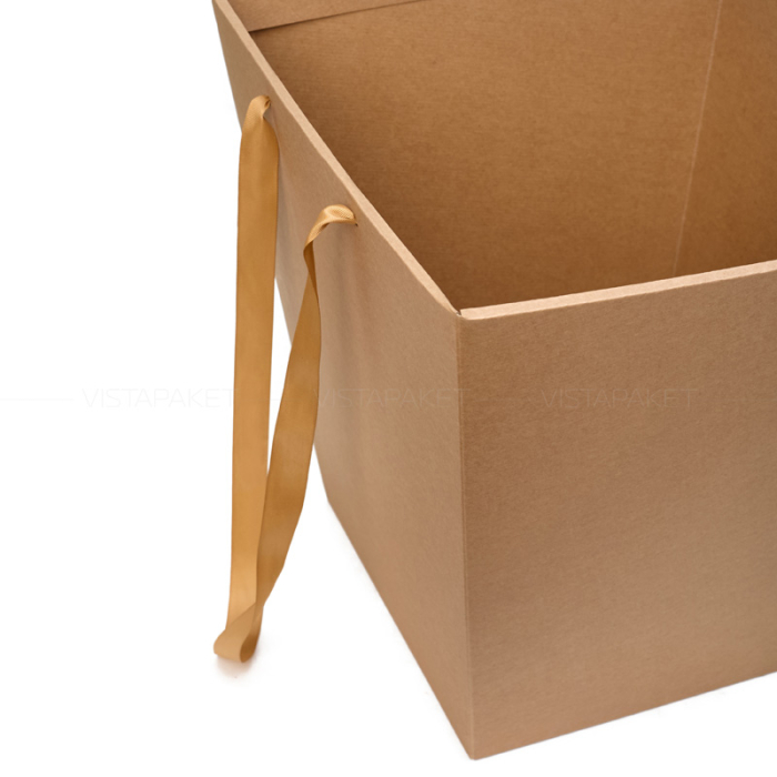 Коробка для квітів крафтова