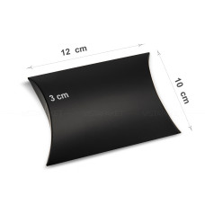Коробка 12х10х3 см чорна