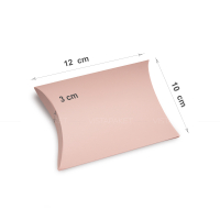 Коробка 12х10х3 см ніжно рожева