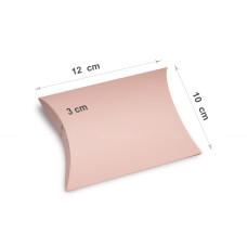 Коробка 12х10х3 см ніжно рожева
