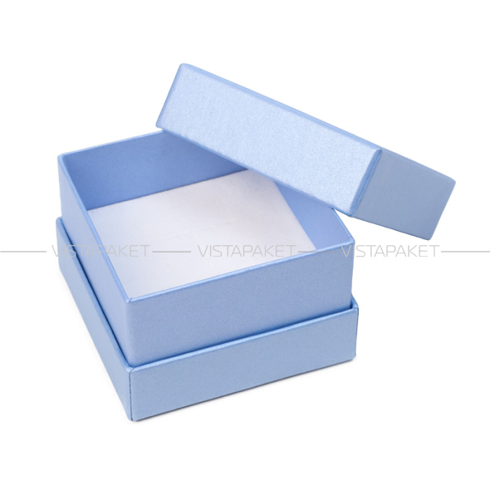 Ювелірна подарункова коробка блакитна