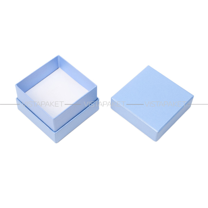 Ювелірна подарункова коробка блакитна