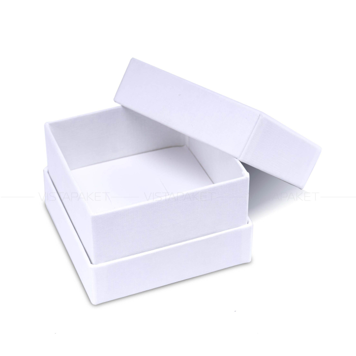 Ювелірна подарункова коробка біла