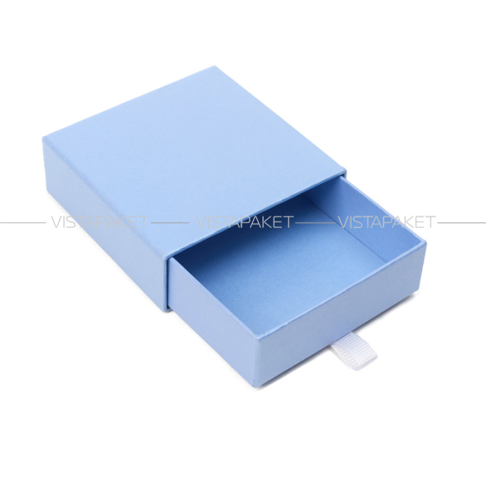 Ювелірна подарункова коробка блакитна