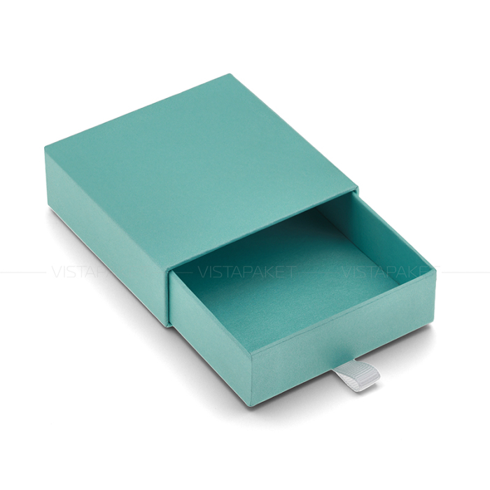 Ювелірна подарункова коробка бирюзова