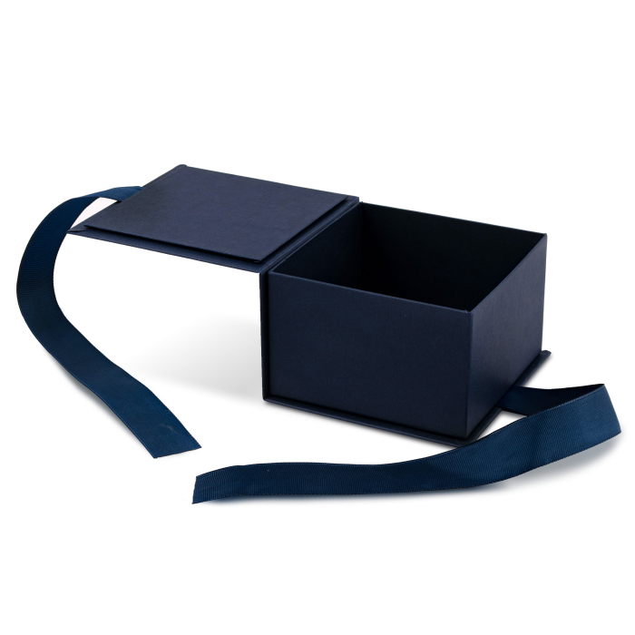 Подарункова ювелірна коробка синя
