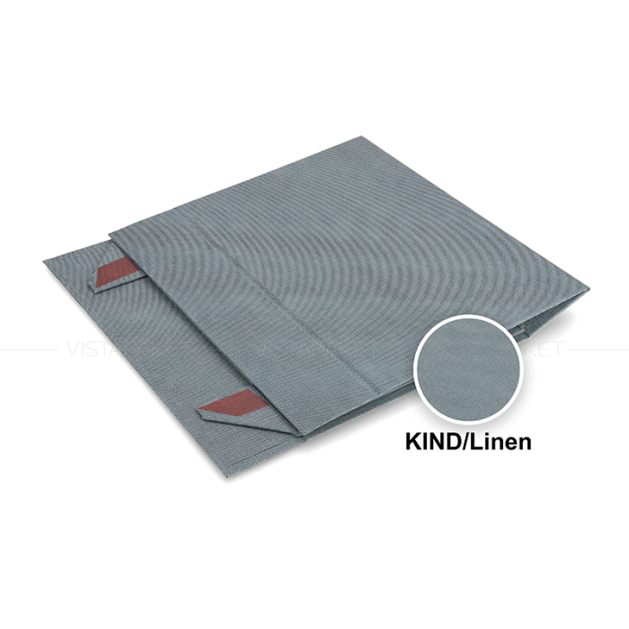 Подарункова коробка з палітурного картону сіра