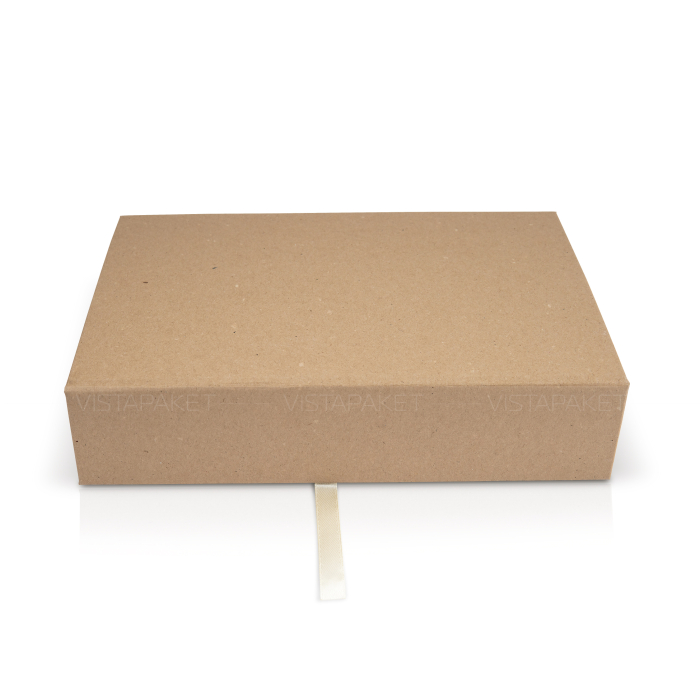 Подарункова коробка з палітурного картону крафт