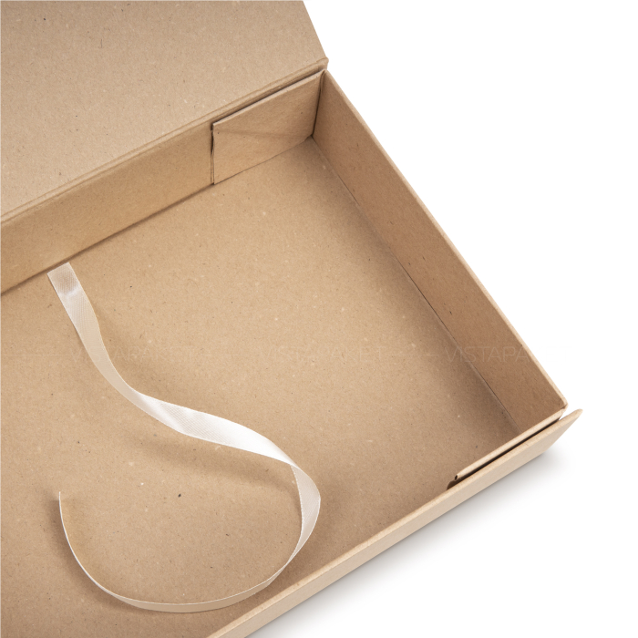 Подарункова коробка з палітурного картону крафт