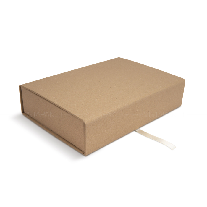 Подарункова коробка з палітурного картону крафт