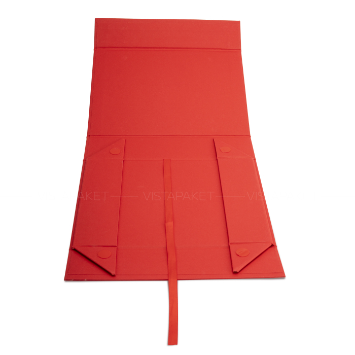 Подарункова коробка з палітурного картону червона