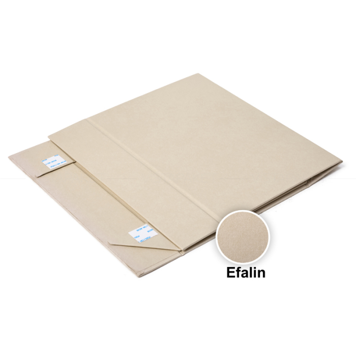 Подарункова коробка з палітурного картону бежова