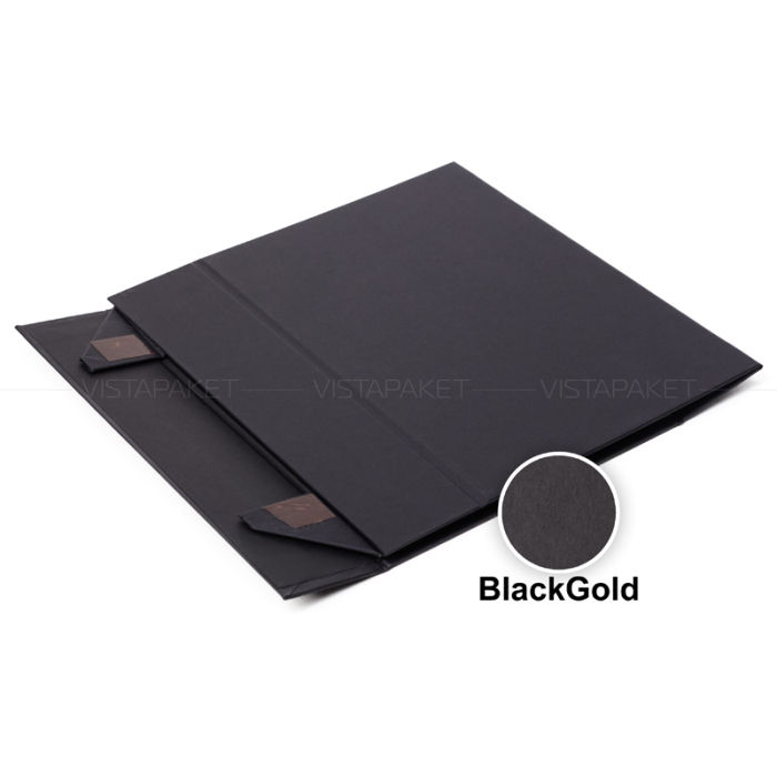 Подарункова коробка з палітурного картону чорна