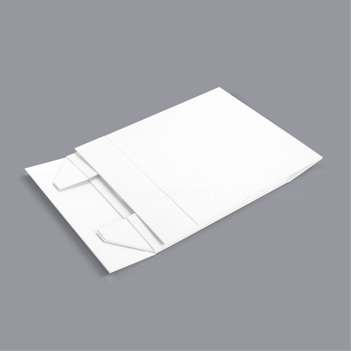 Подарункова картонна коробка на магнітах біла