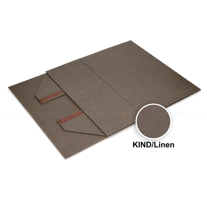 Подарункова картонна коробка на магнітах коричнева