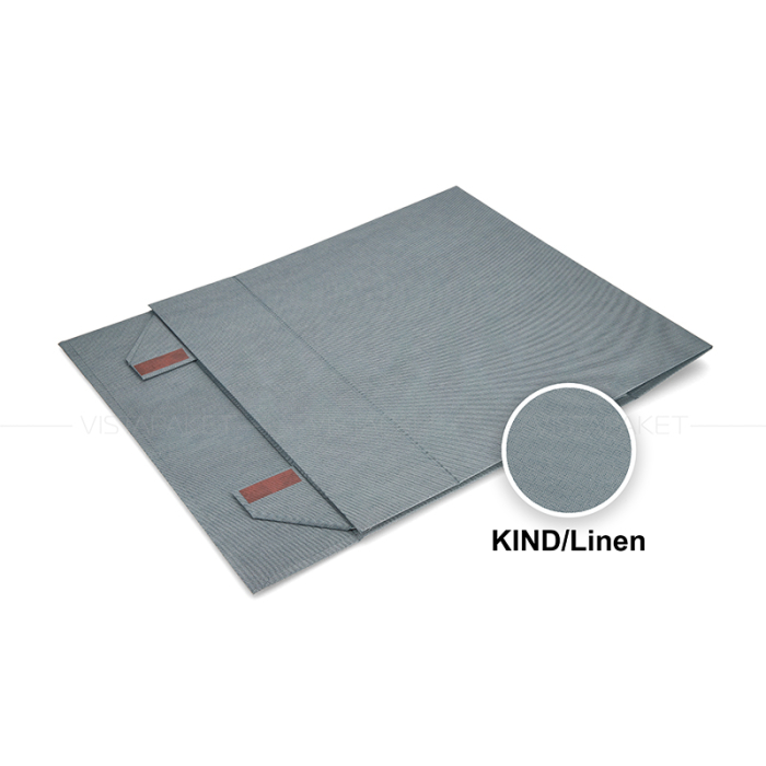 Подарункова картонна коробка на магнітах сіра 