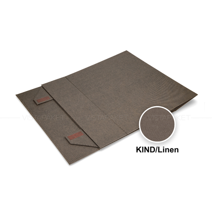 Подарункова картонна коробка на магнітах коричнева