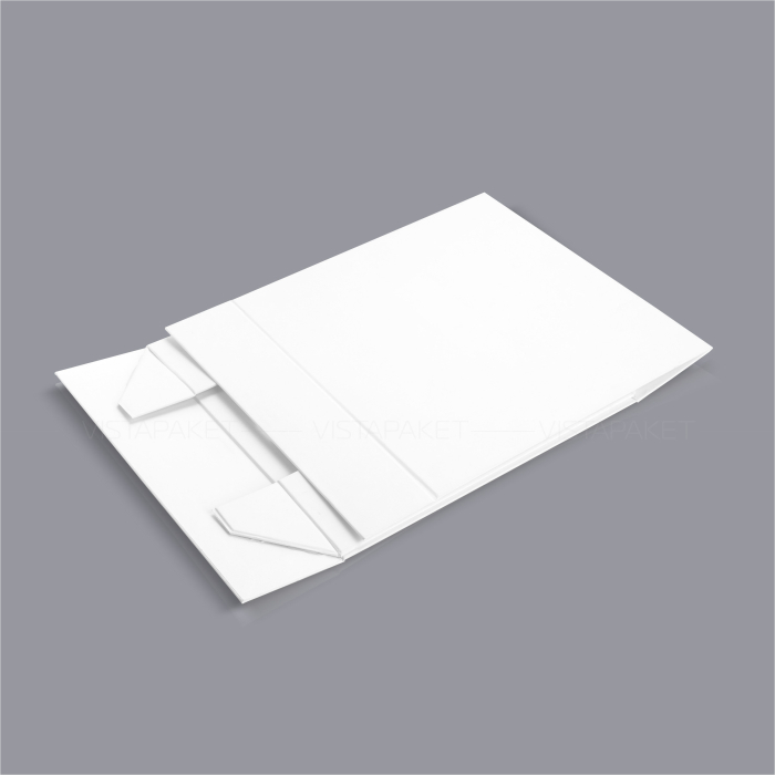 Подарункова картонна коробка на магнітах біла