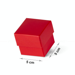 Коробка 5x5x4.5 см червона