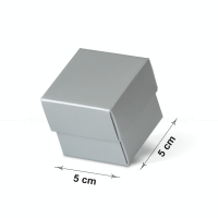 Коробка 5x5x4.5 см серебро