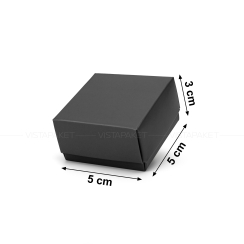 Коробка 5x5x3 см темно сіра