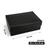 Коробка 23x14x9 см черная