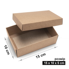 Коробка 15х10х5 см kraft