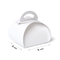 Коробка 5x5x4 см біла глянцева