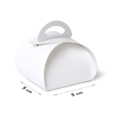 Коробка 5x5x4 см біла глянцева