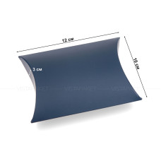 Коробка 12х10х3 см темно-синя