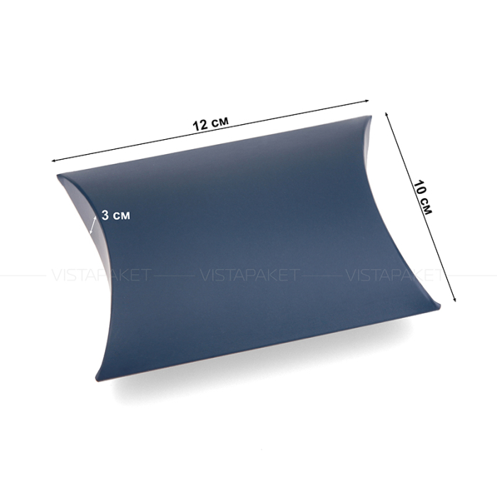Коробка сувенірна пиріжок 12*10*3 см dark Blue
