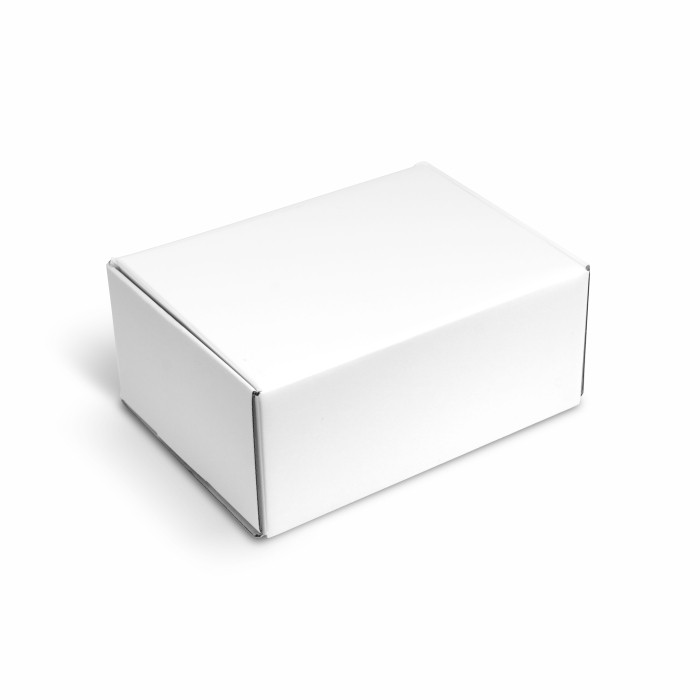  Біла коробочка з гофрокартону